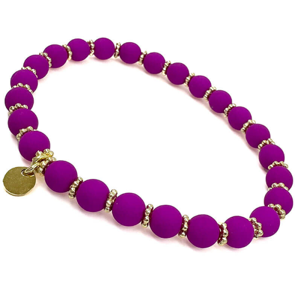 Super Gem Perlenarmband LITTLE fuchsia, seitlich